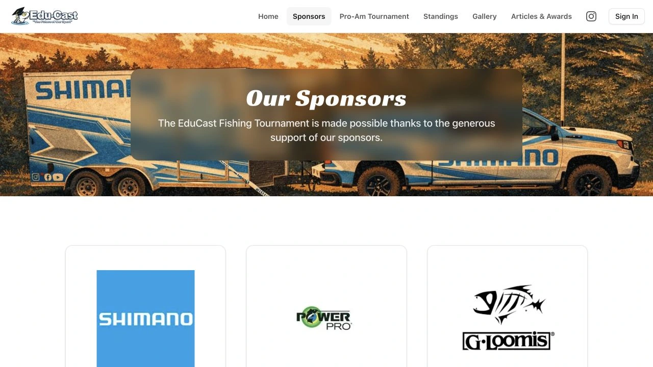 EduCast website detail